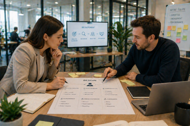 réunion de stratégie de recrutement